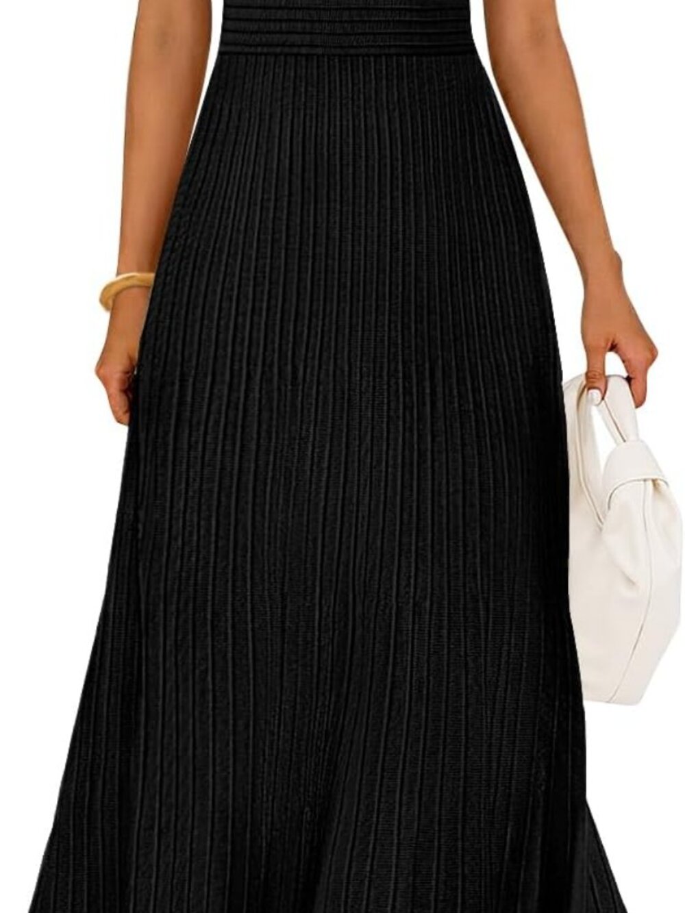 MEROKEETY Women's Summer Midi Dress - Picture 5 of 7